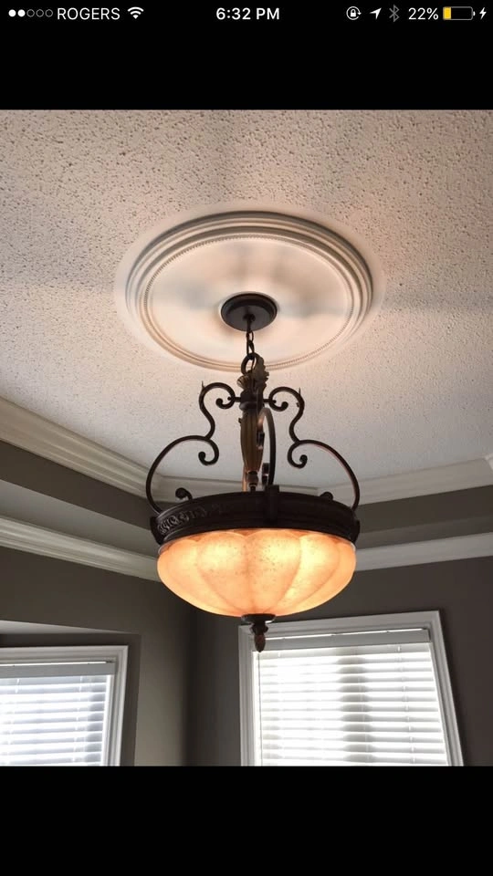 Bronze Scrollwork Chandelier with Frosted Glass Bowl - photo 2