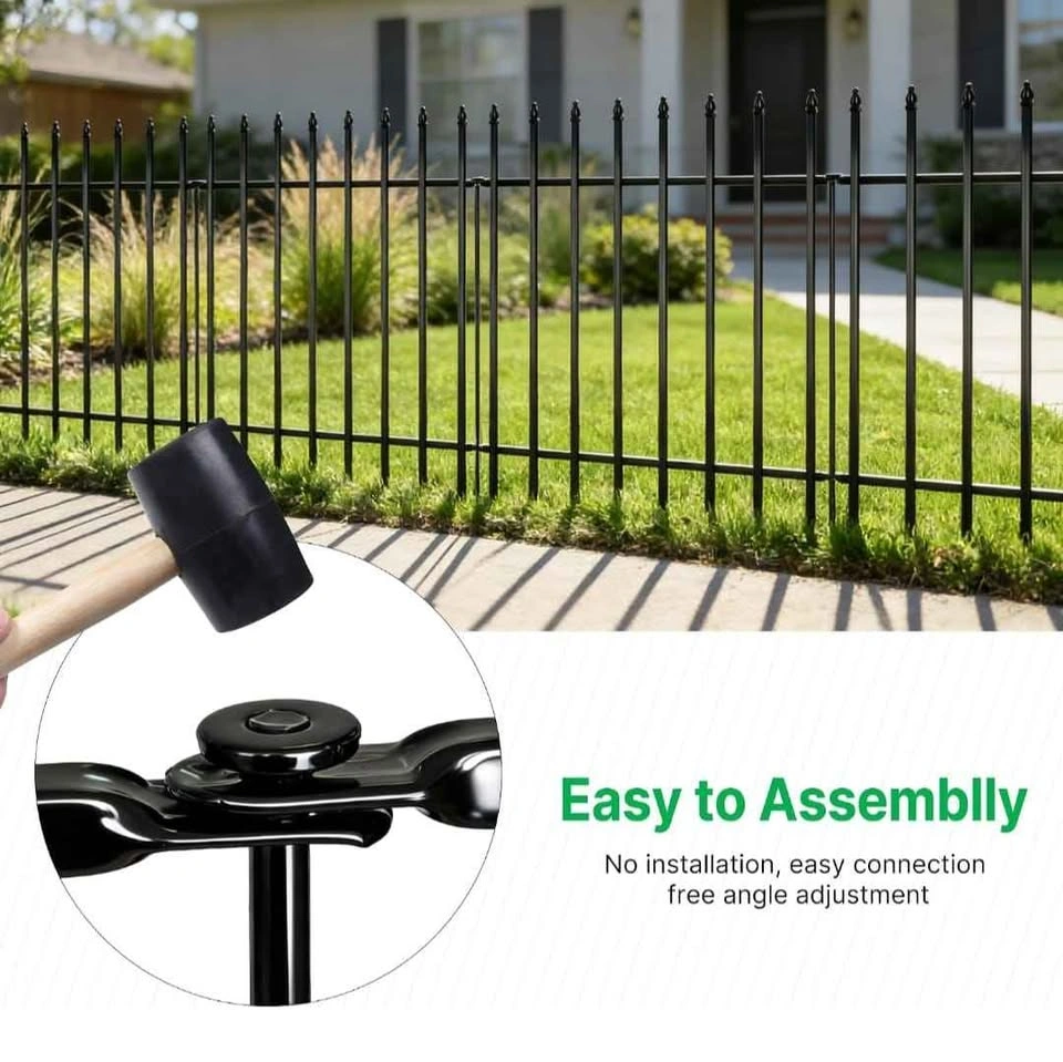 Brand New 5-Panel Metal Garden Fence (11.6ft Total, 36”H x 28”W) - photo 2