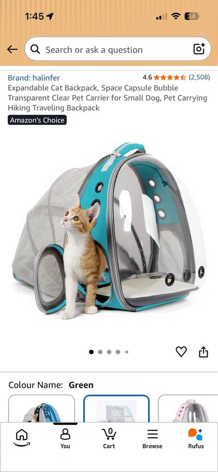 halinfer Expandable Cat Backpack - photo 4