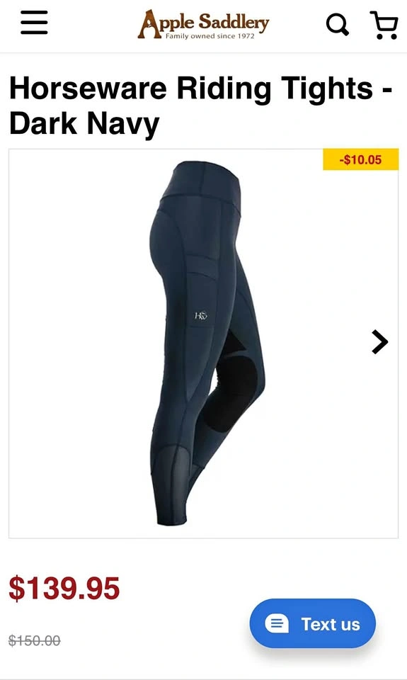BRAND NEW Horseware Multi-Discipline Riding Tight XL (Dark Navy)