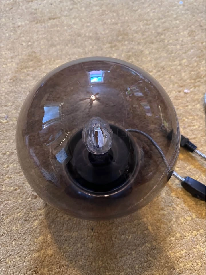 IKEA Glass Orb Lamp - photo 2