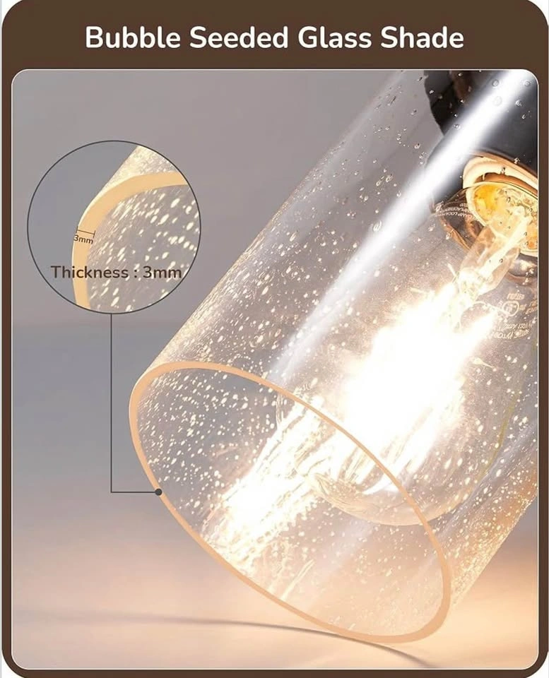 3-Light Bathroom Vanity Light - Farmhouse Wood Wall Sconce - photo 3