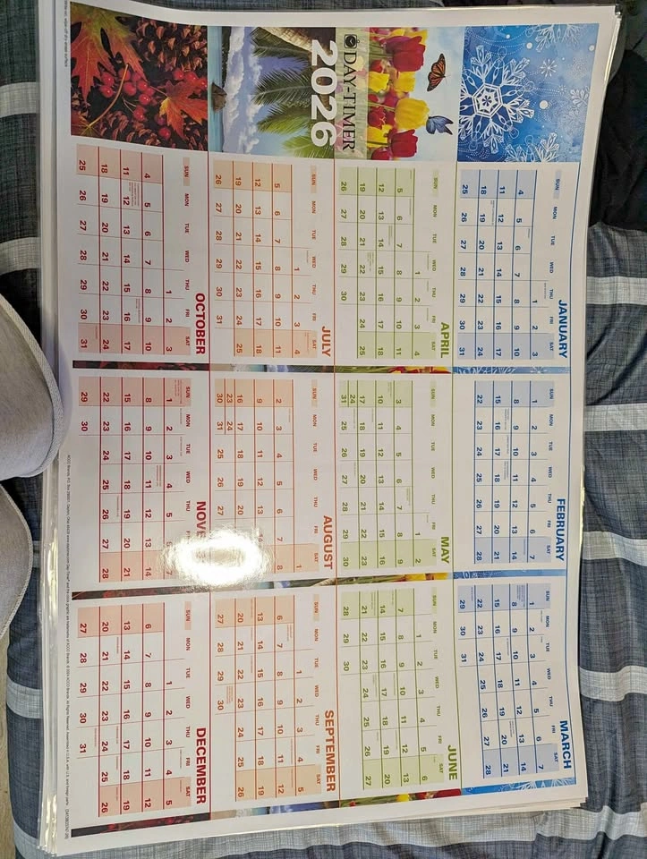Moving Sale: 2026 Dry Erase Calendar