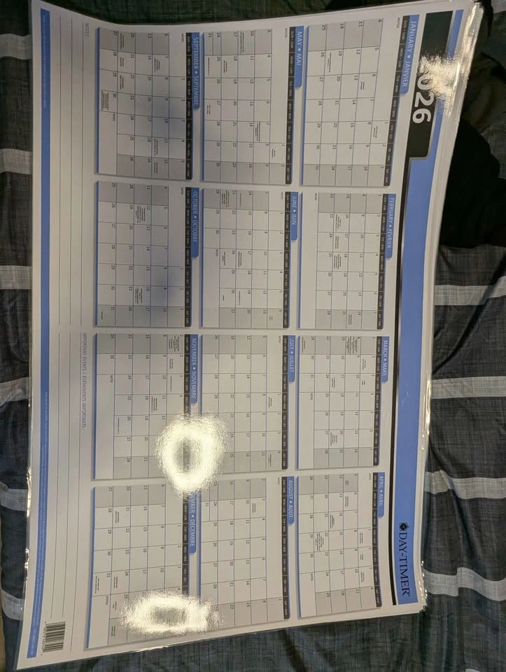 Moving Sale: 2026 Dry Erase Calendar - photo 2