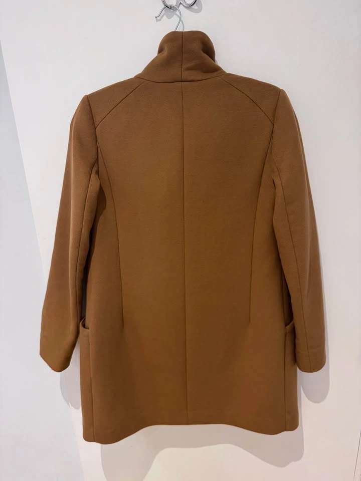 Aritzia Wilfred Cocoon Coat in camel brown, size XS - photo 2