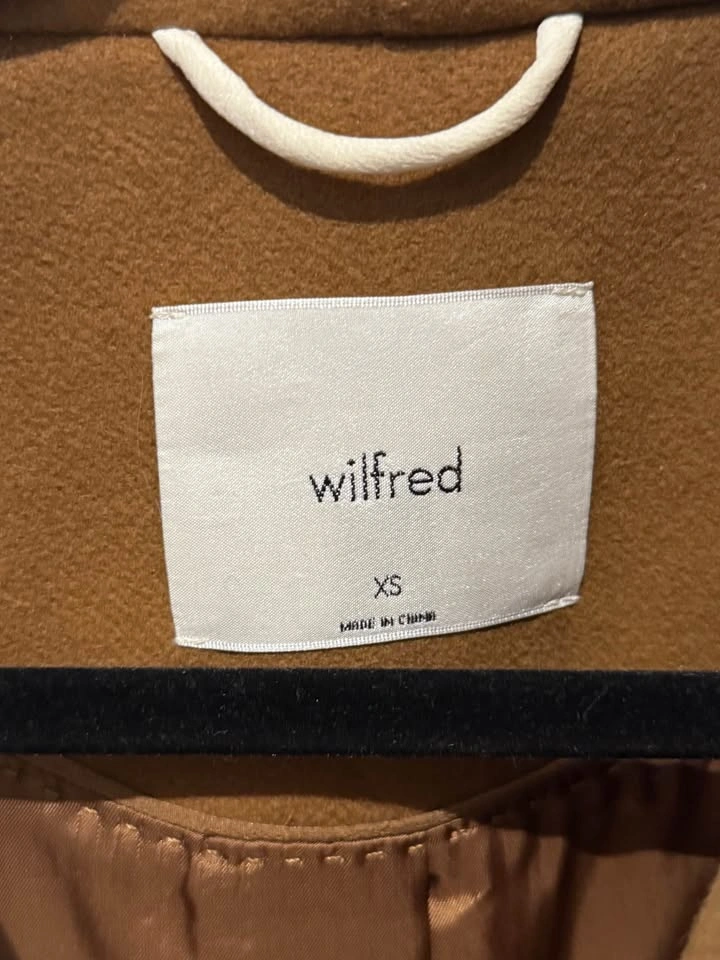 Aritzia Wilfred Cocoon Coat in camel brown, size XS - photo 4