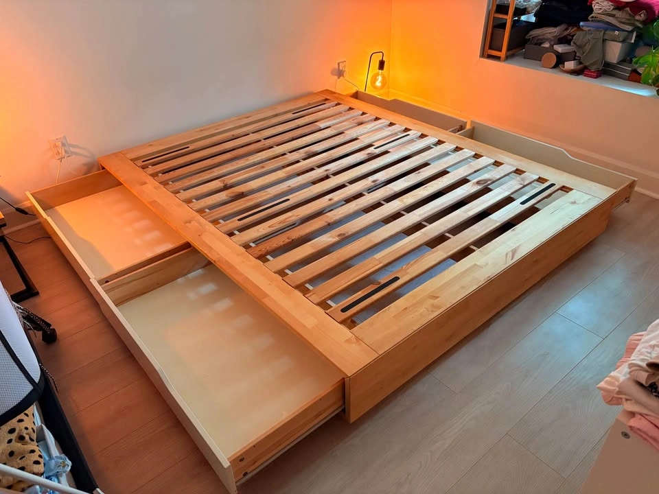 IKEA MANDAL queen bed frame - photo 2