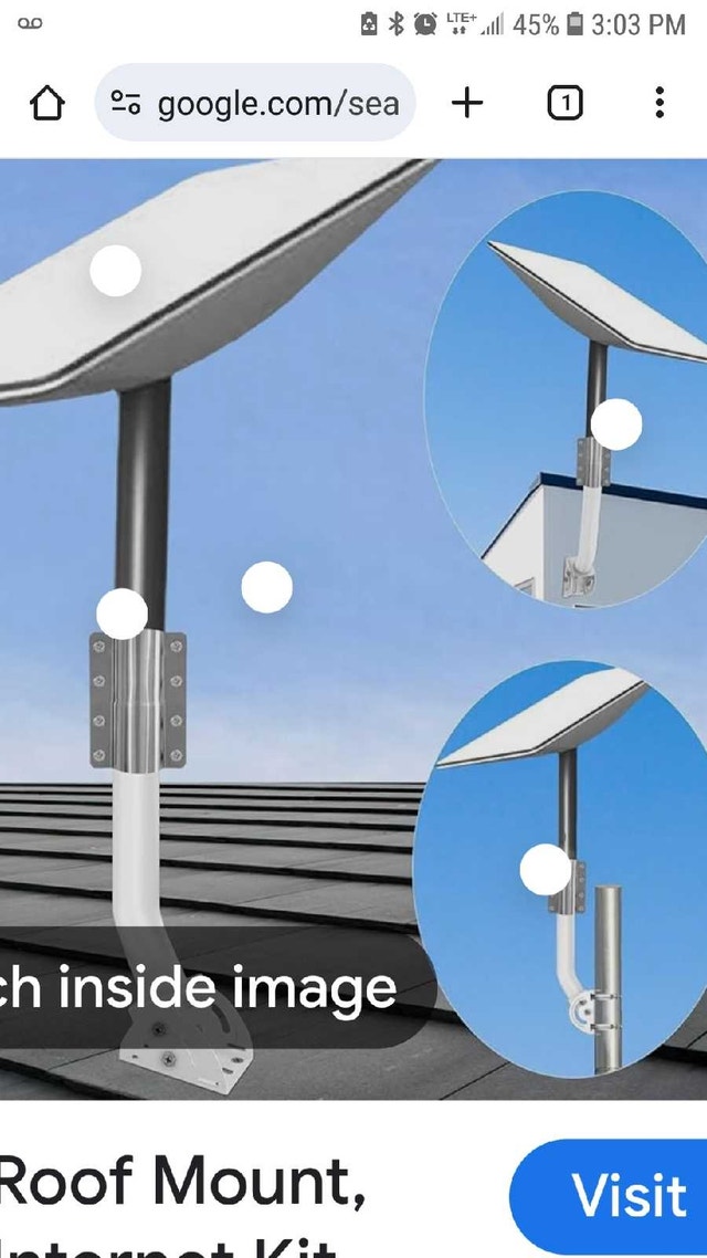 Starlink Satellite Dish Roof Mount - photo 4