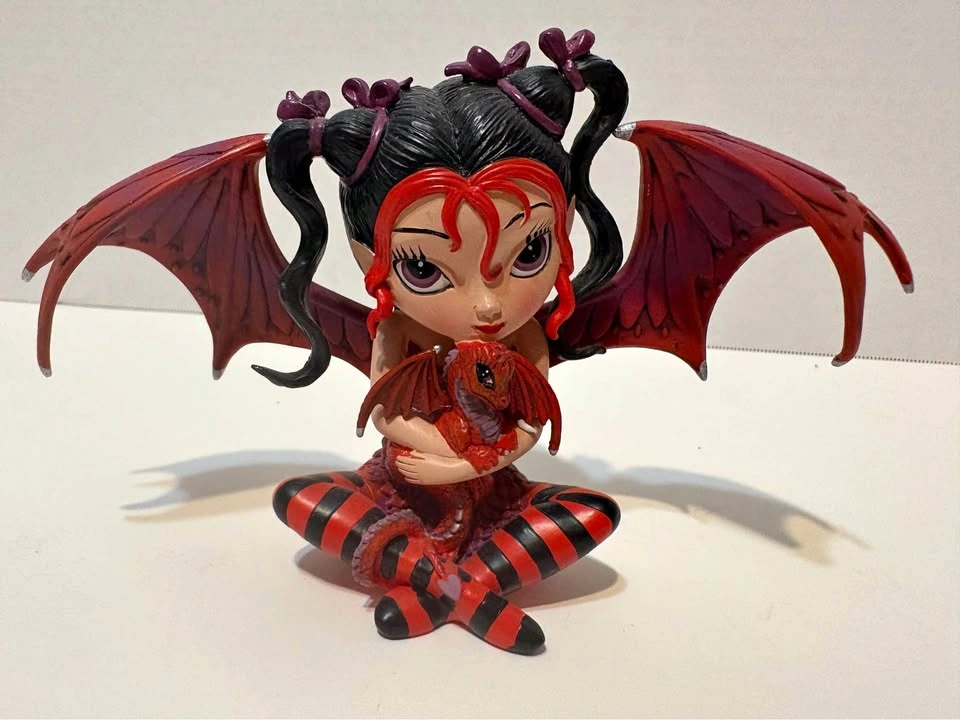 Jasmine Becket-Griffith "Ruby" Fairy Dragonling Figurine COA