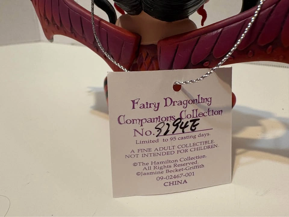 Jasmine Becket-Griffith "Ruby" Fairy Dragonling Figurine COA - photo 4