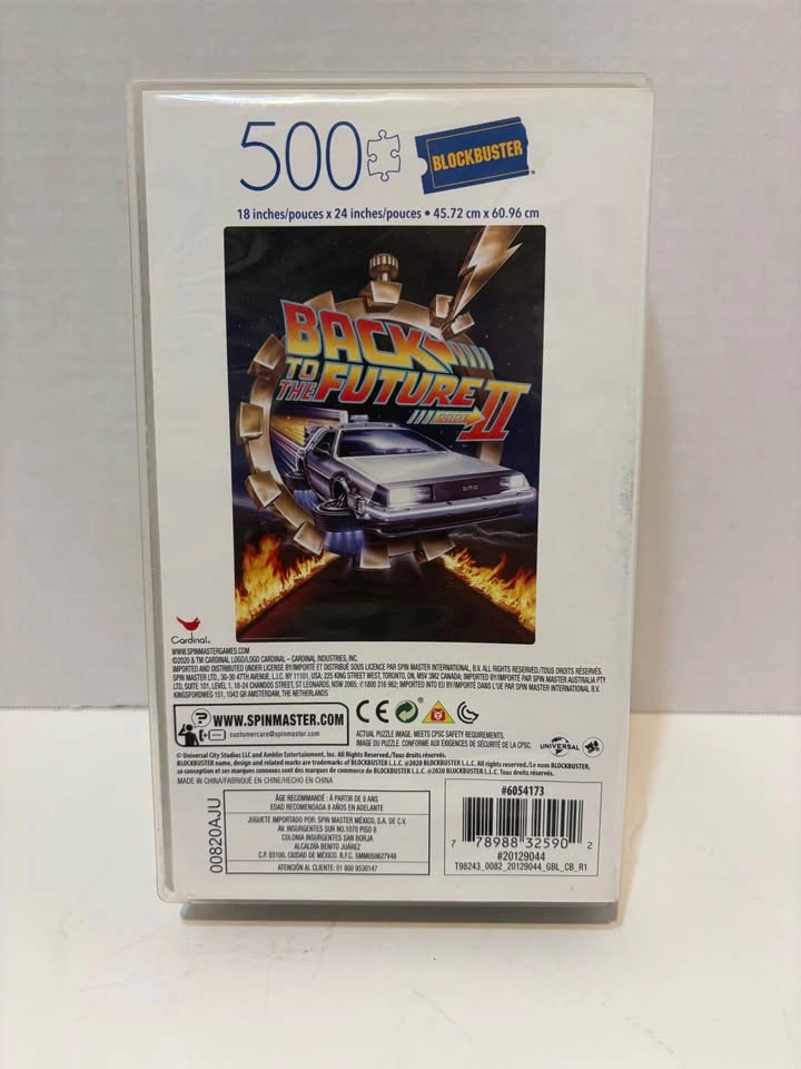 500 piece Back to the Future puzzle in VHS style case - photo 2
