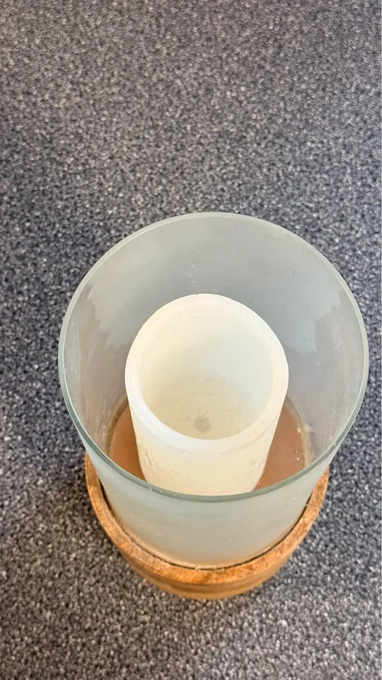 Frosted Glass Candle Holder - photo 3