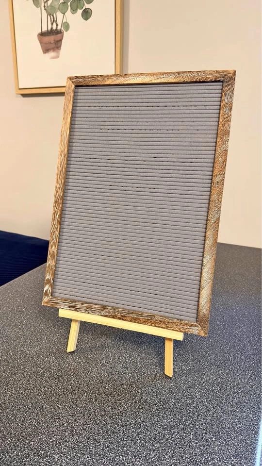17” x 12” Grey Felt Letterboard