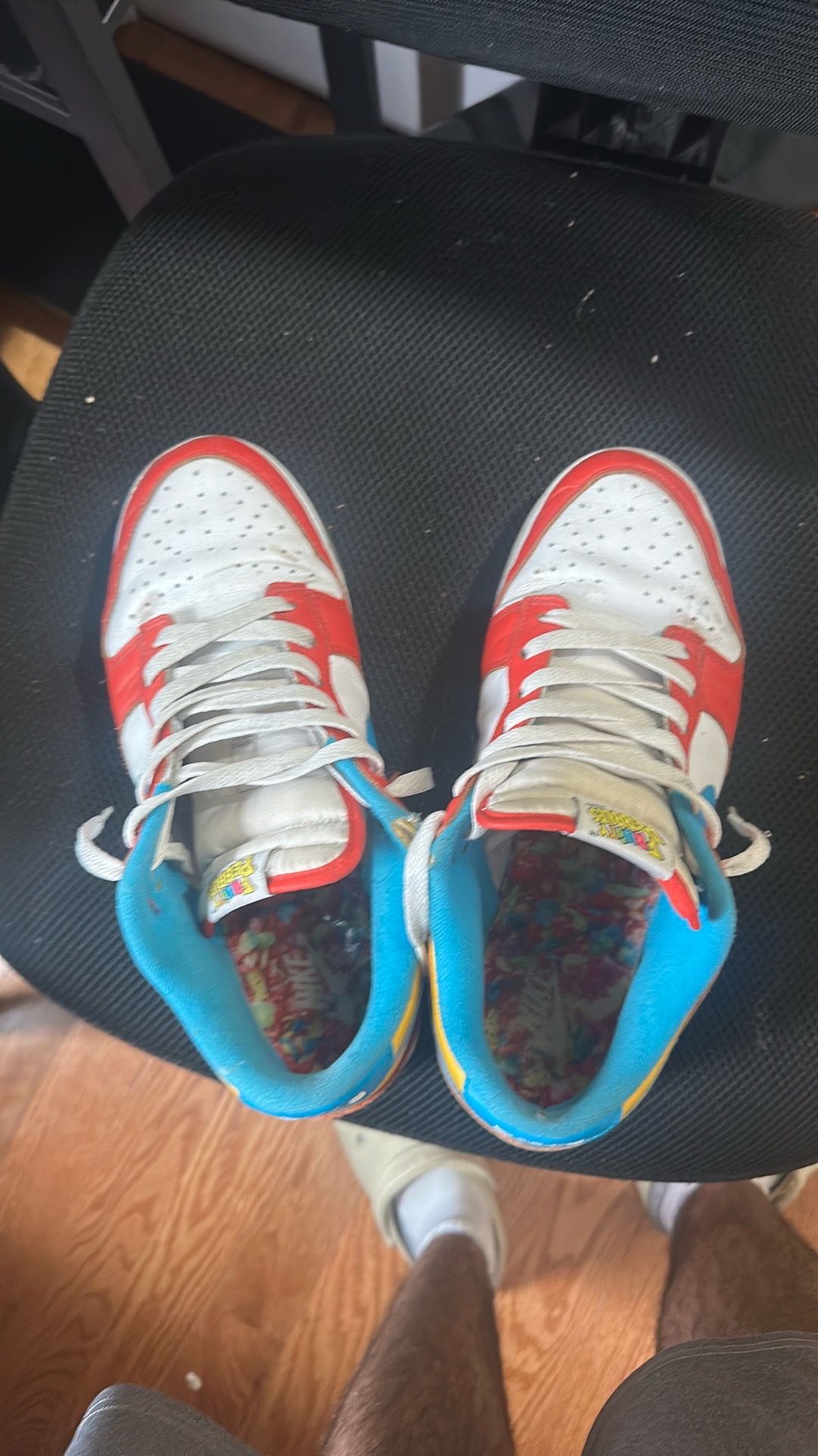 LeBron James fruity pebble dunks
