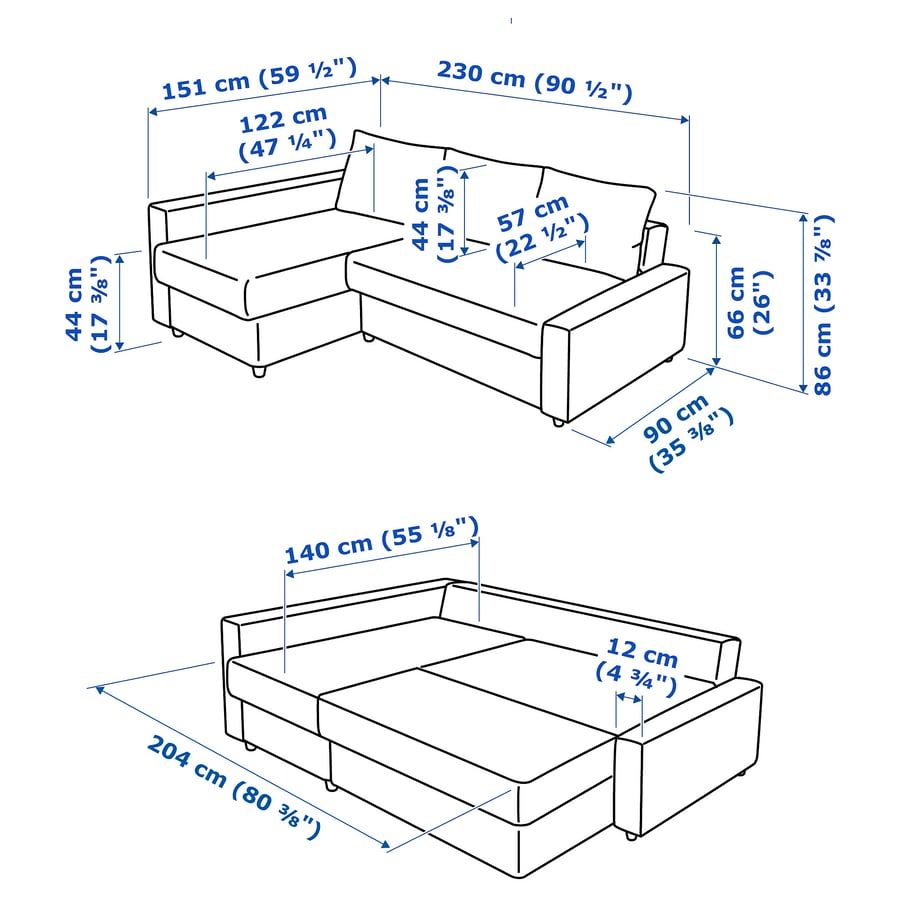 IKEA Friheten Sleeper Sectional Sofa w/Storage - photo 4