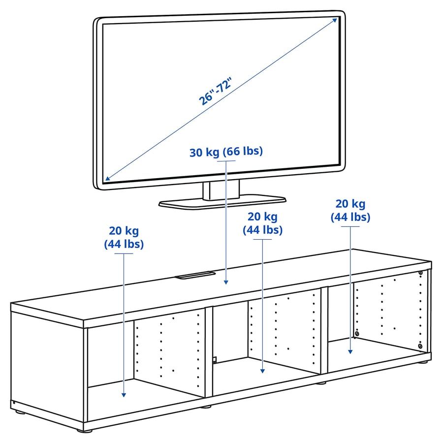 IKEA Besta TV Unit Black-Brown - photo 4