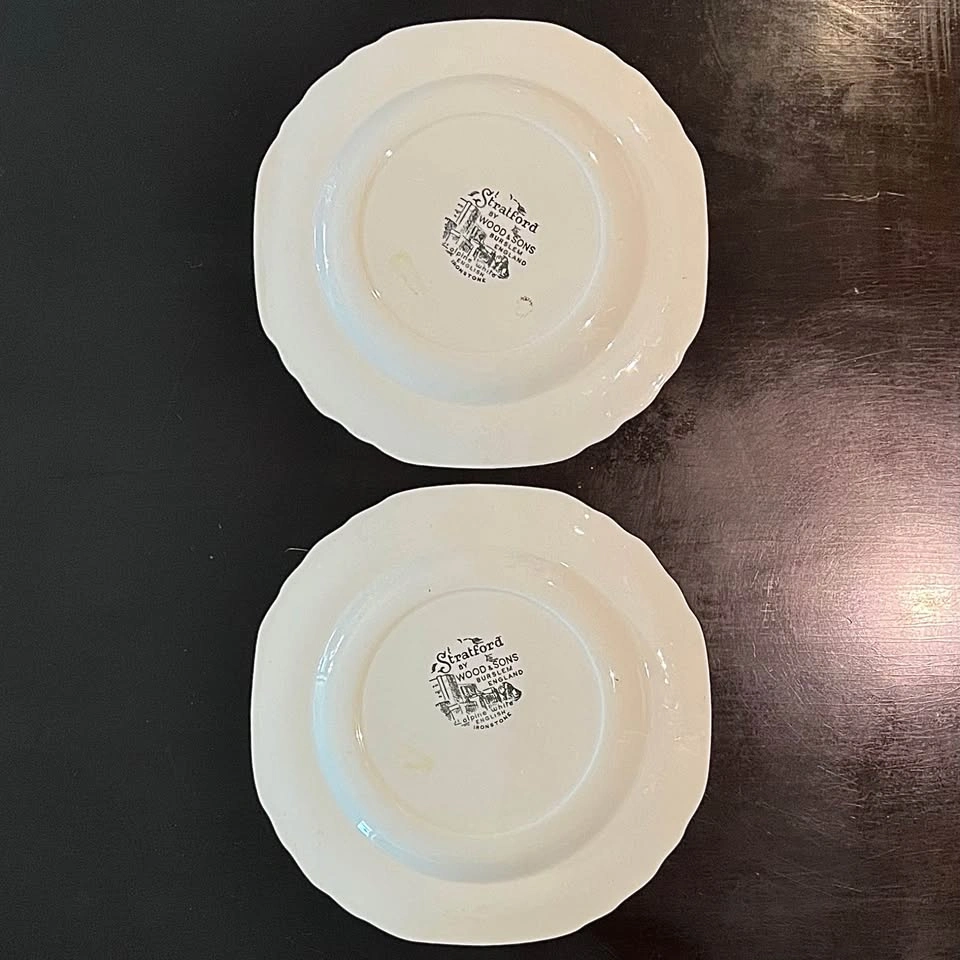 Set of 2 Vintage England Woods And Sons 9.5” Collectible Plates - photo 2