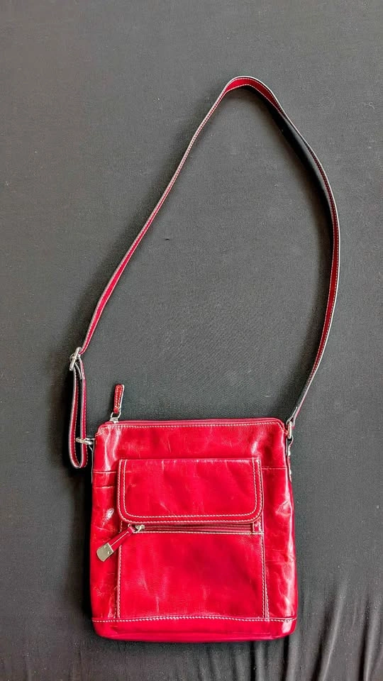 Red Leather Purse