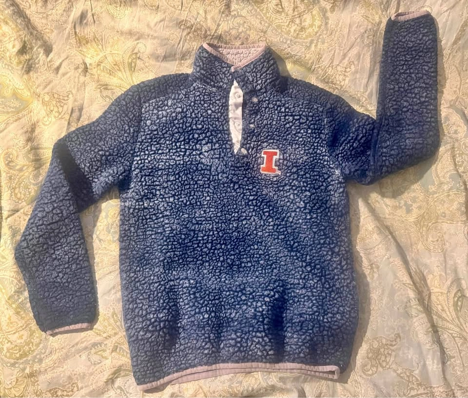 University of Illinois Sherpa Fleece - Blue Size Small
