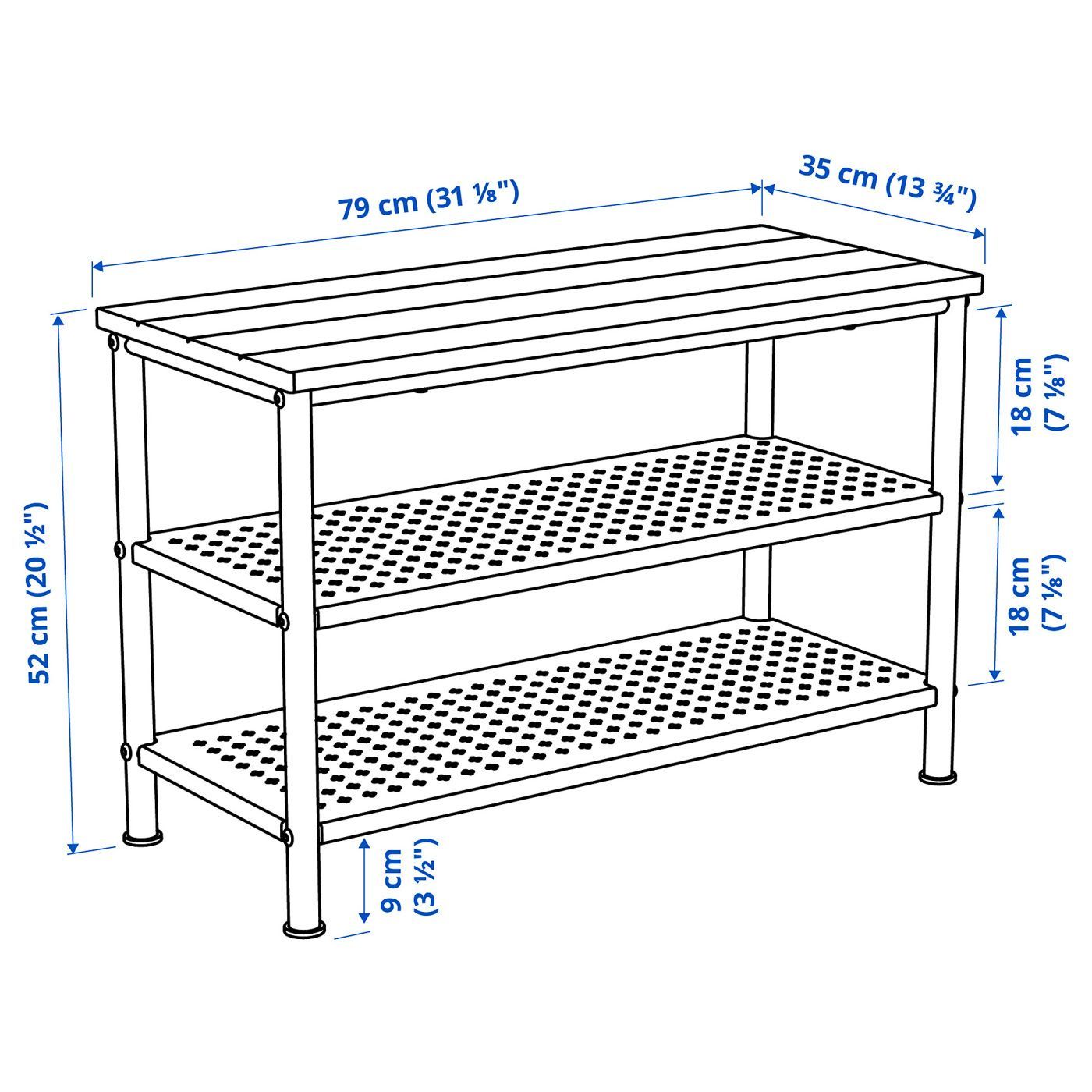IKEA PINNING SHOE BENCH/RACK - photo 3
