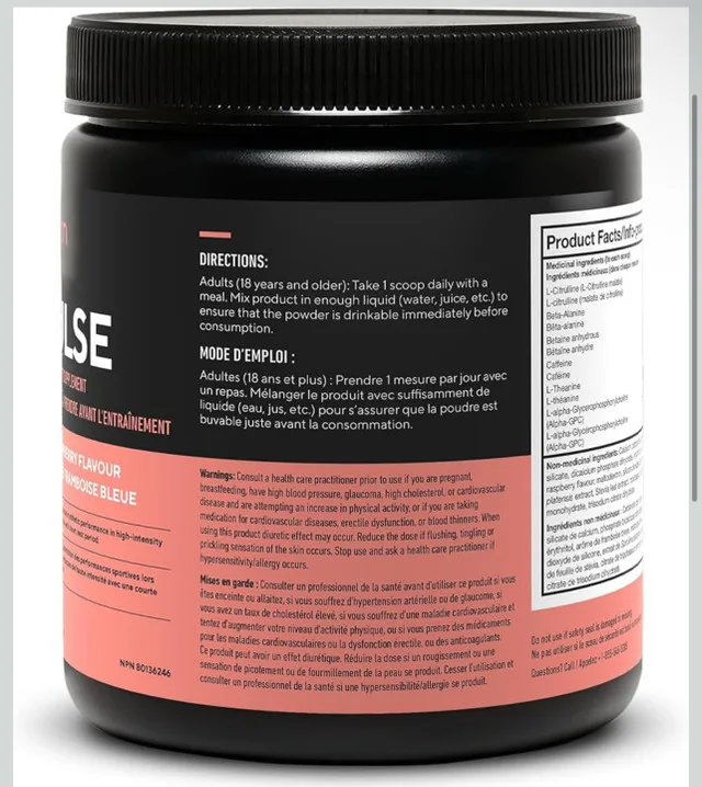 LEGION Pulse Pre Workout - All Natural Nitric Oxide 496g image indicator(3)