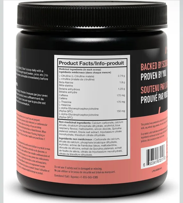 LEGION Pulse Pre Workout - All Natural Nitric Oxide 496g image indicator(4)