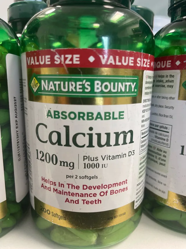 NATURE'S BOUNTY Calcium Plus Vitamin D3, Absorbable, (20 image indicator(2)