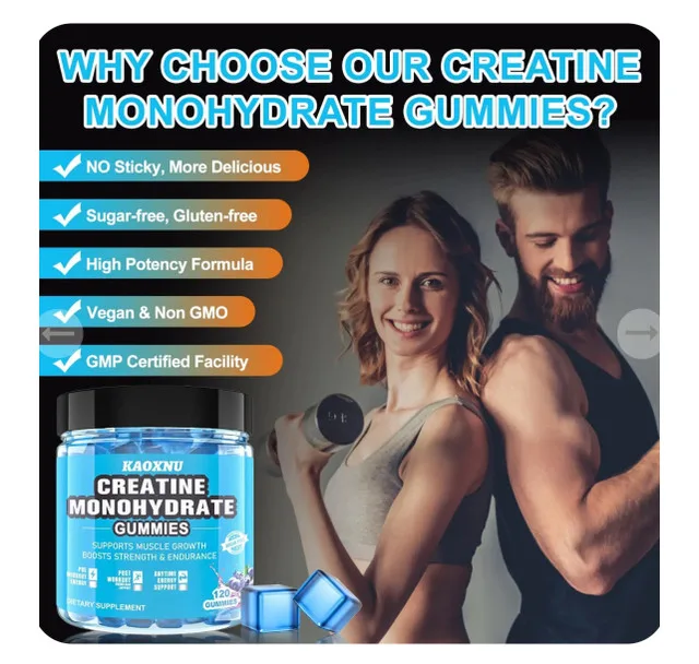 Creatine Monohydrate Gummies 5600mg (Blueberry) image indicator(5)