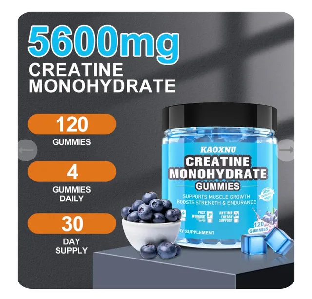 Creatine Monohydrate Gummies 5600mg (Blueberry) image indicator(6)
