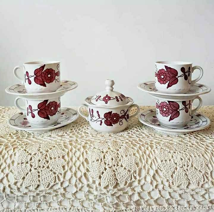 Vintage West-German Porcelain Tea Set