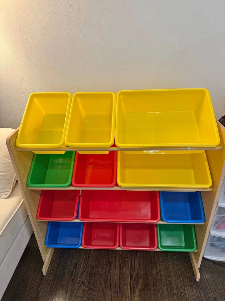 Multi-Bin Toy Storage Organizer