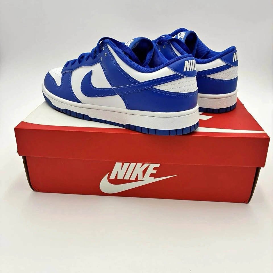 Men’s Nike Dunk Low Retro Size 12 White/Hyper Royal