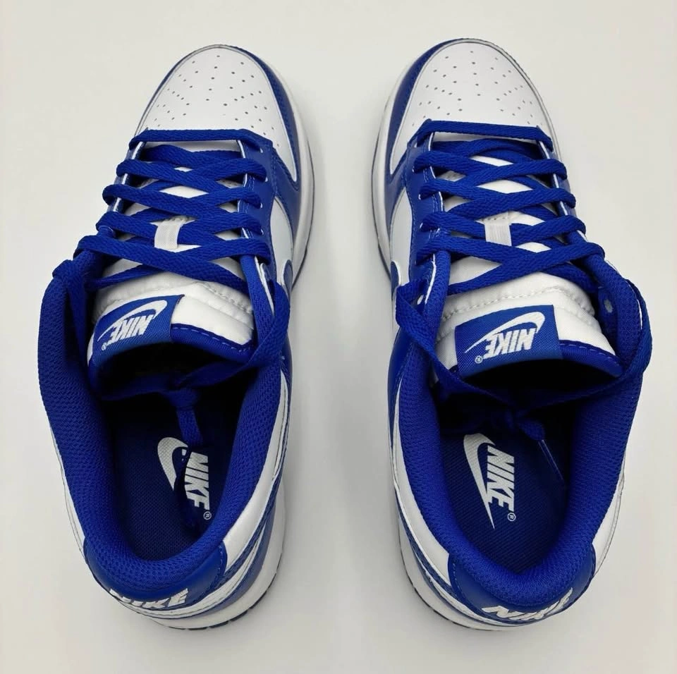 Men’s Nike Dunk Low Retro Size 12 White/Hyper Royal - photo 2