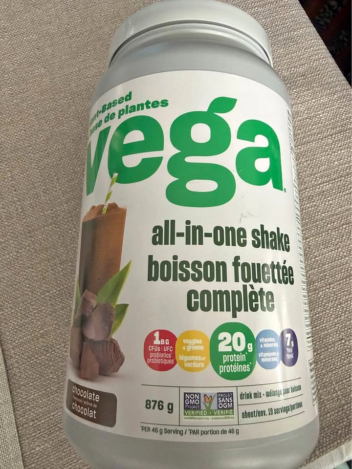 Vega plant based chocolate protein powder
