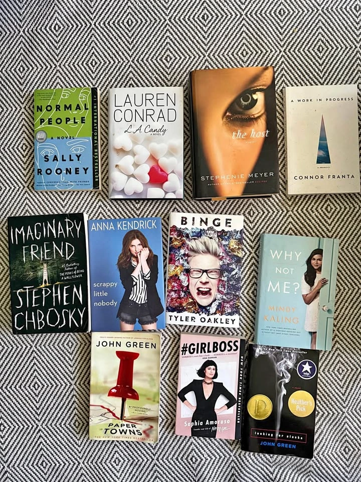 Millennial book pack - Normal People, Looking for Alaska, etc.