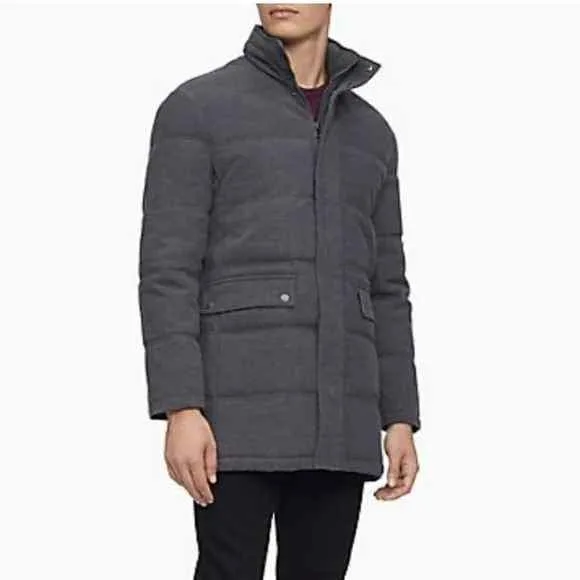 Calvin Klein Mens Wool Blend Coat Size XXL image indicator(5)