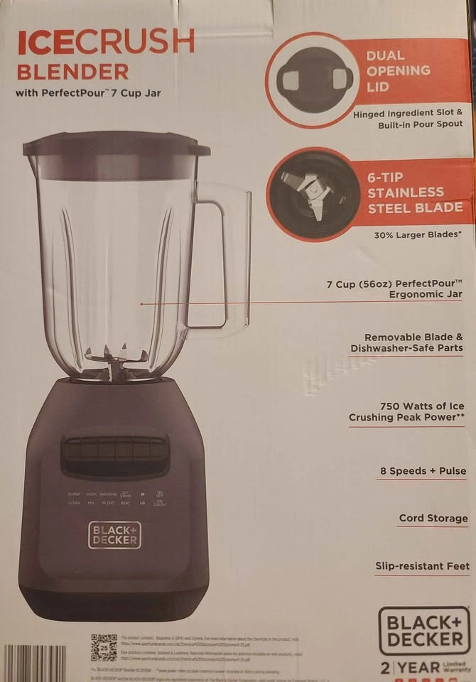 BLACK+DECKER Ice Crush Blender – Brand New in Box - photo 2