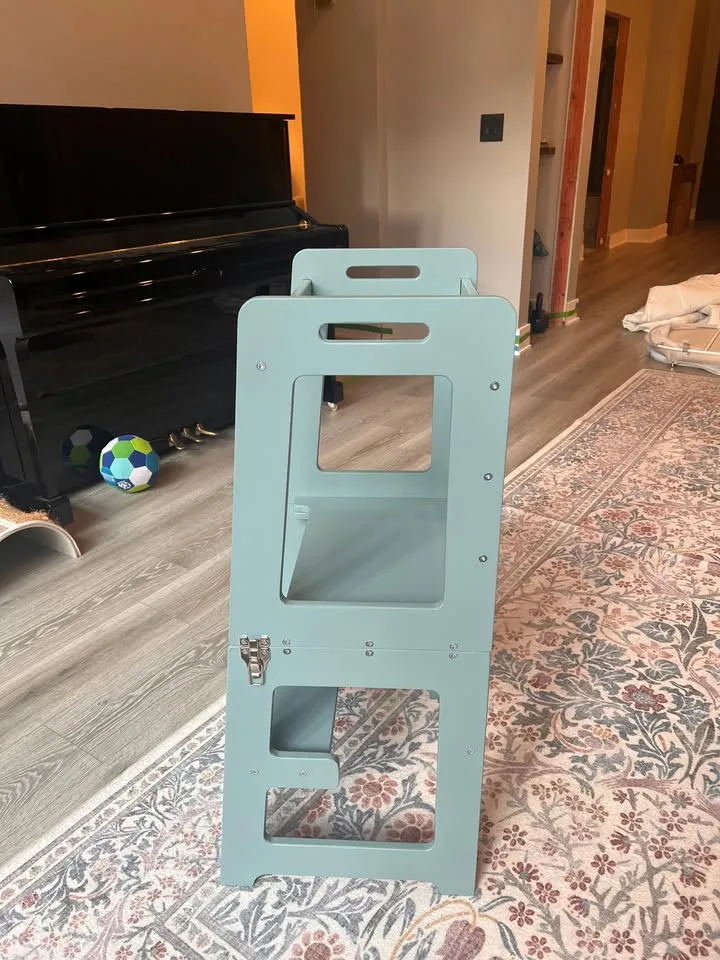 Orig $179 NEW Avenlur 4-in-1 Montessori Kitchen Tower/Desk/Stool image indicator(6)