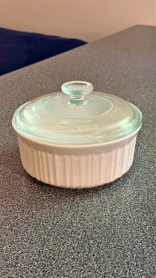 CorningWare French White Casserole Dish