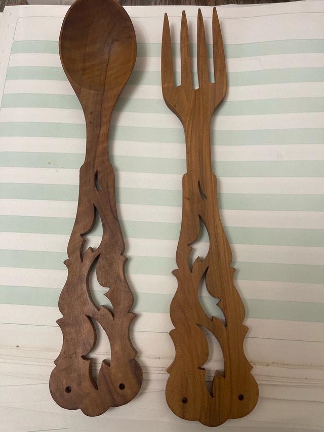 Wooden Salad Servers
