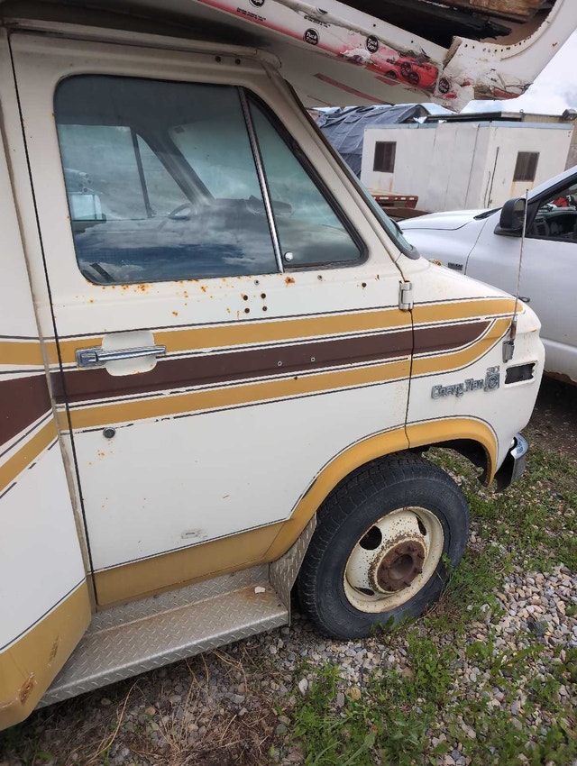 1980 c30 van front clip and doors