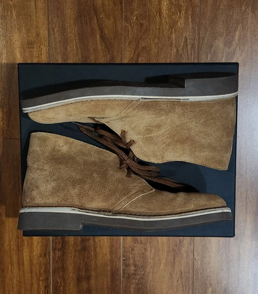 Clarks Men’s Suede Boots – Beige – Size 7.5 US - photo 5