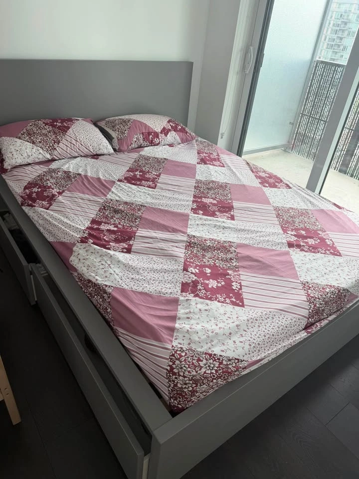 IKEA MALM Bed Frame with 4 Storage Drawers - photo 2