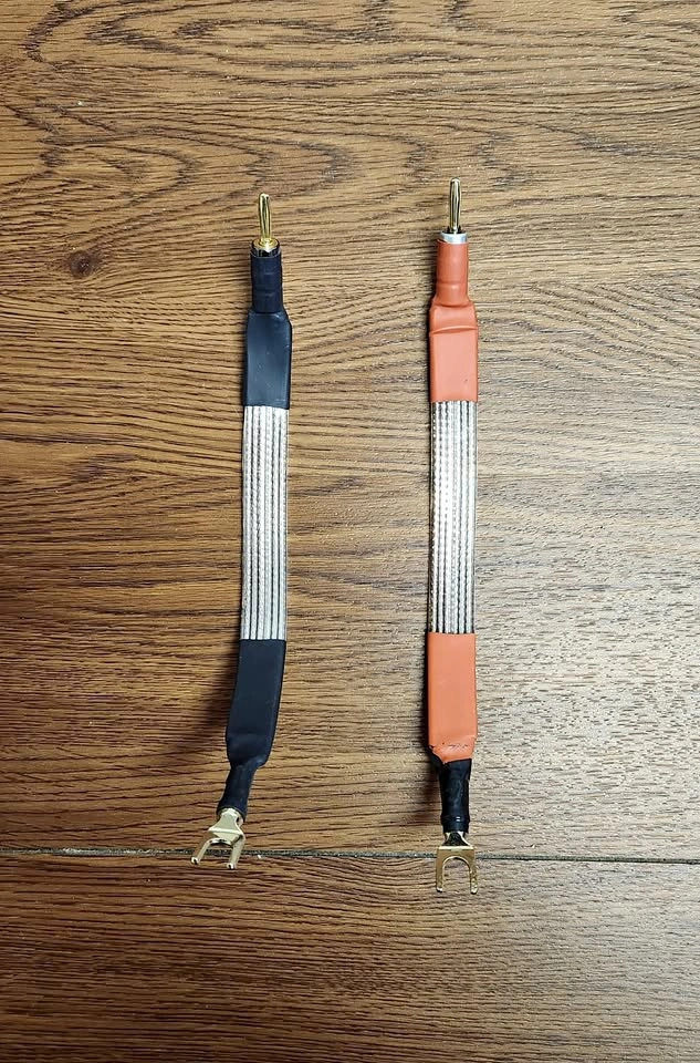 Speaker Jumper Cables – 10 inches - Gold Plated – Pair