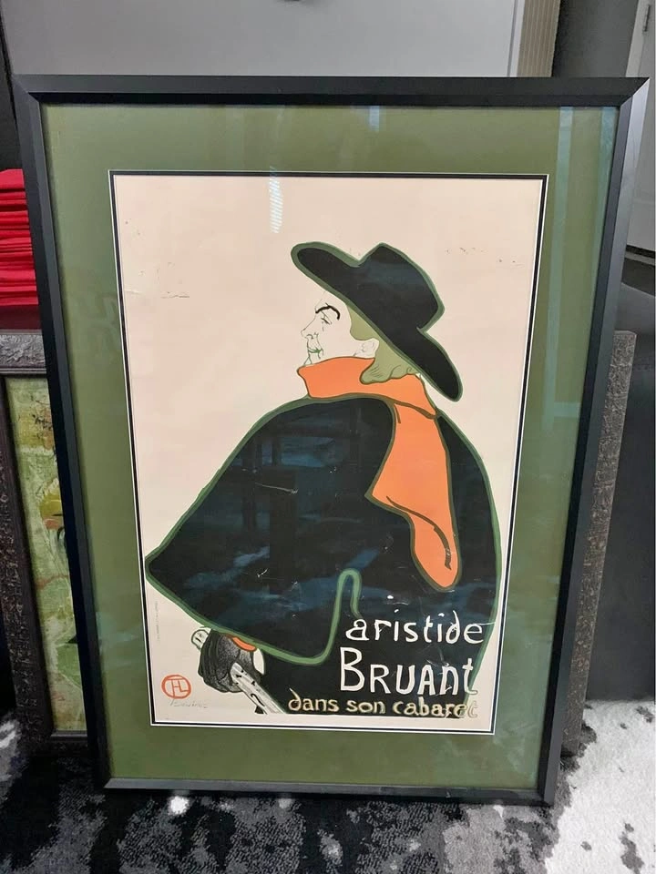 Henri de Toulouse-Lautrec "Aristide Bruant" Framed Art Print