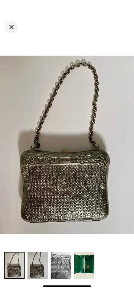 Antique 1900s Edwardian Hard Shell Purse