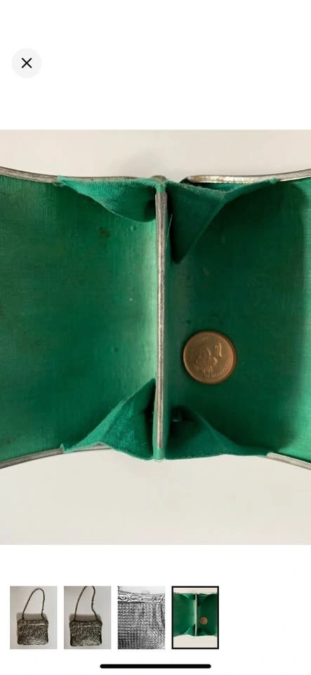 Antique 1900s Edwardian Hard Shell Purse - photo 4