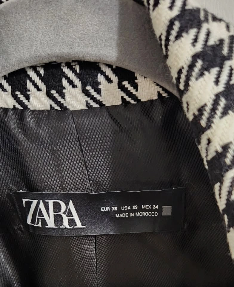 Zara Houndstooth Blazer - Size XS - Woman - photo 3