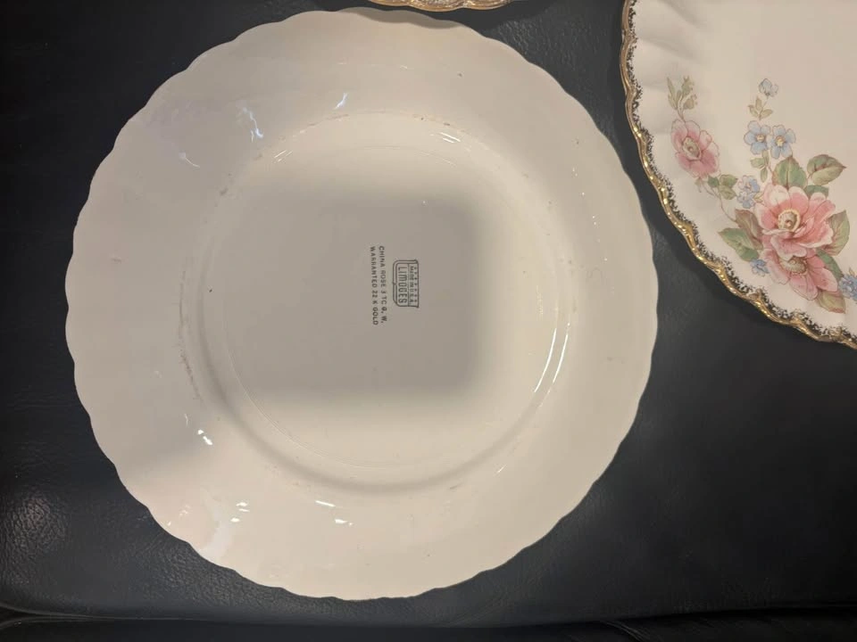 Limoges China Rose 22 Carat Plates - photo 2