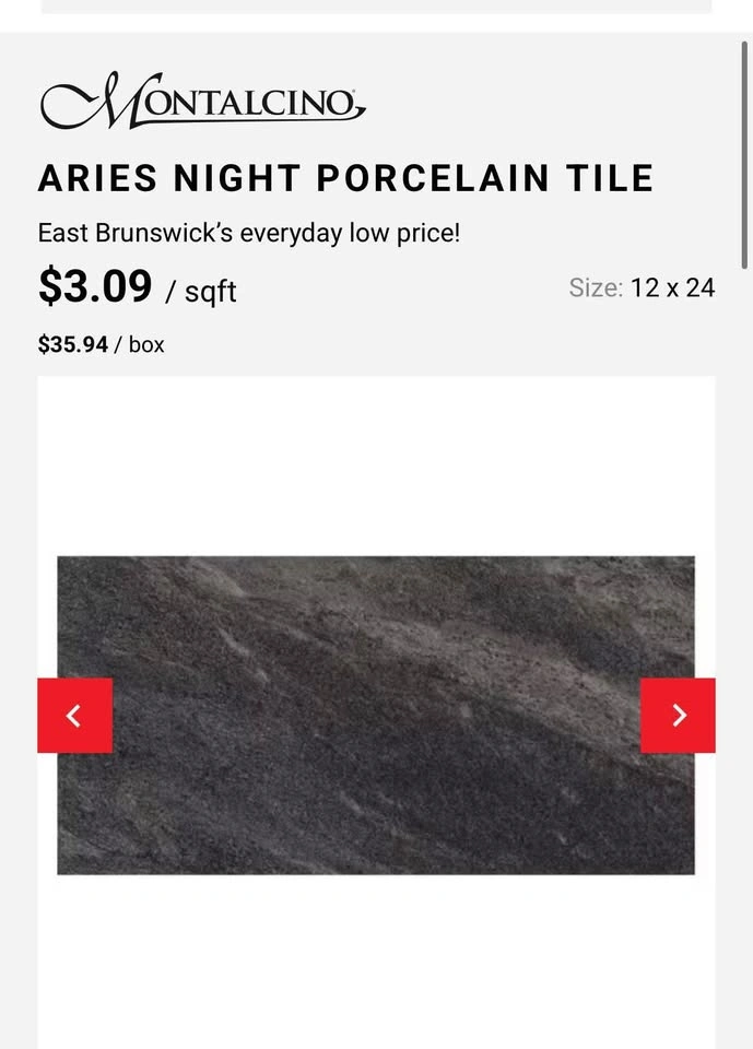 12x24 Montalcino Aries Night Porcelain Tiles (2 Boxes) - photo 2